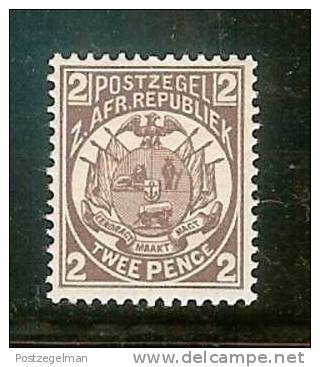 ZUID AFRIKAANSE REPUBLIEK  1885 Mint Hinged Stamp(s) "Vurtheim" 2d Lilacbrown Sacc Nr. 14 - Transvaal (1870-1909)