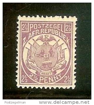 ZUID AFRIKAANSE REPUBLIEK  1885 Mint Hinged Stamp(s) "Vurtheim" 2 1/2d Violet Sacc Nr. 16 - Transvaal (1870-1909)