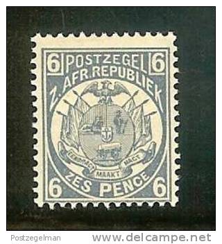 ZUID AFRIKAANSE REPUBLIEK  1885 Mint Hinged Stamp(s) "Vurtheim" 6d Blue Sacc Nr. 19 - Transvaal (1870-1909)