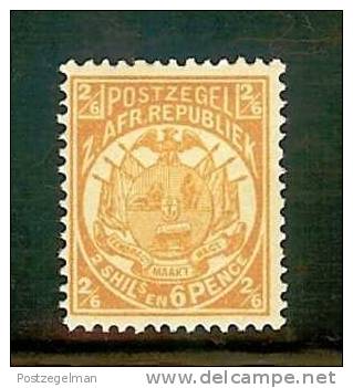 ZUID AFRIKAANSE REPUBLIEK  1885 Mint Hinged Stamp(s) "Vurtheim" 2sh6d Ocker Sacc Nr. 21 - Transvaal (1870-1909)