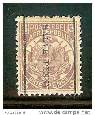 ZUID AFRIKAANSE REPUBLIEK  1885 Mint Hinged Stamp(s) 1/2d Overprint On 3d Lilac Sacc Nr. 197 - Transvaal (1870-1909)