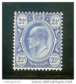 ZUID AFRIKAANSE REPUBLIEK  1905 Mint Hinged Stamp(s) Edward VII 2 1/2d Bright Bluesacc Nr. 281 - Transvaal (1870-1909)