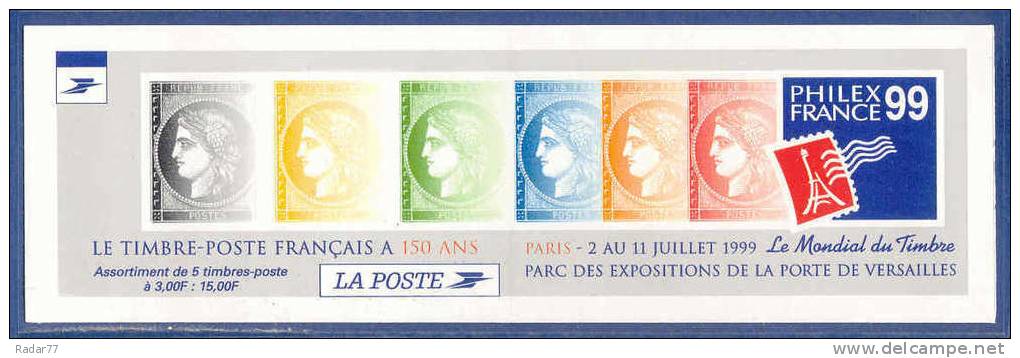 Bande-carnet BC3213 Non Pliée - 150ème Anniversaire Du 1er Timbre-poste Français - Neuf** - Commémoratifs