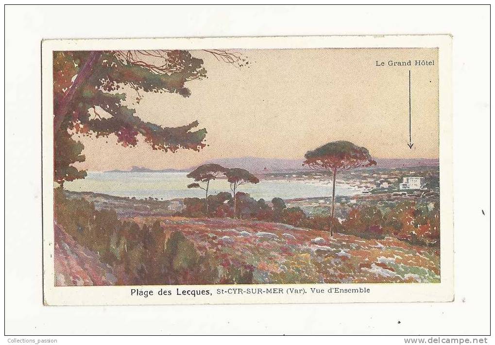 Cp, 83, Saint-Cyr-sur-Lecques, Plage Des Lecques, Vue D'Ensemble - Saint-Cyr-sur-Mer