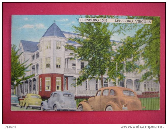 Leesburg  Va   Lessburg Inn  1952 Cancel Linen            --(ref 108) - Andere & Zonder Classificatie