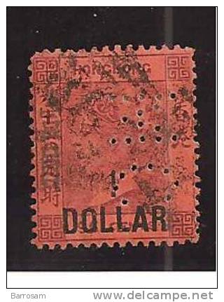 HongKong1891:  Mi-50ii Perfin Used - Usati