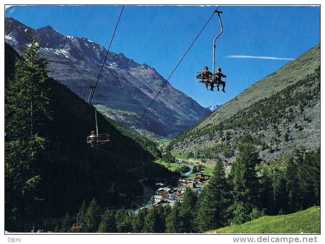 47971  SAAS Almagell  Wallis  Sesselbahn - Seilbahnen