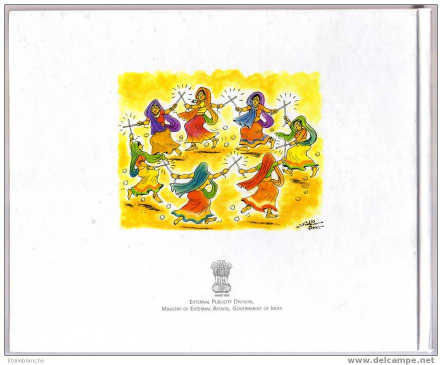 INDIA 2004 Agenda - 24 Dessins Humour, Dessinateur BD Sudhir Dax, Inde, Monuments, Train, Spectacle ... - Andere & Zonder Classificatie