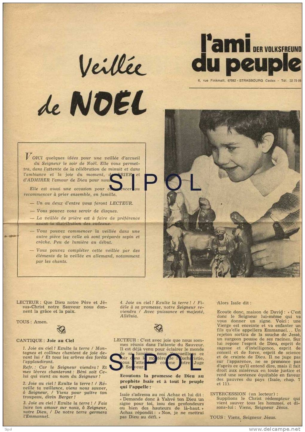 L Ami Du Peuple : Supplément : La Veillée De Noël Contes  Et Cantiques Avec Parole Et Musique - Otros & Sin Clasificación