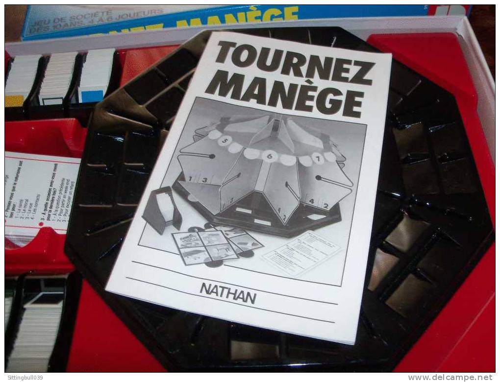 TOURNEZ MANÈGE. Jeu de société d'après la célèbre émission TF1. 1987 TF1 - Télé 7 Jours - Jeu Nathan. Complet avec règle