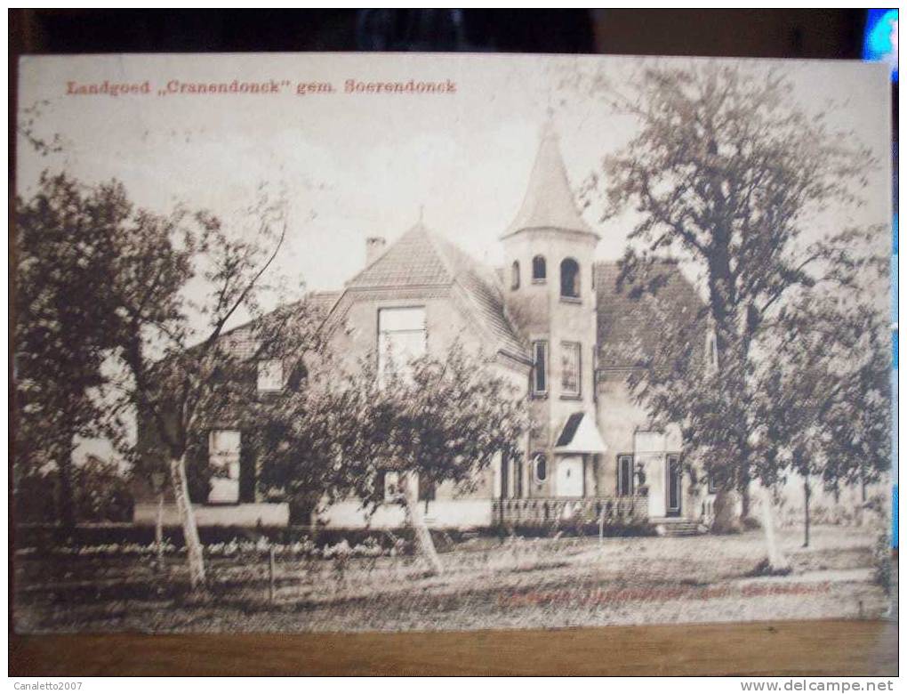 SOERENDONCK: LANDGOED "CRANENDONCK" GEM.  SOERENDONCK-1921-AVEC TIMBRE N° 54 - Andere & Zonder Classificatie