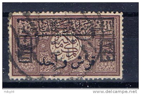 KSA Hedschas 1922 Mi 22 Stuckornament Mit Aufdruck - Arabia Saudita