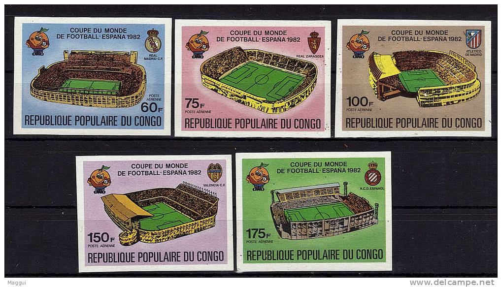CONGO    PA 280/.84 * *  NON DENTELE  Cup 1982    Football  Soccer  Fussball - 1982 – Spain