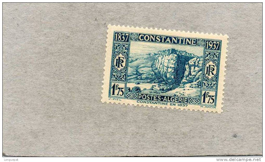 ALGERIE : Centenaire De La Prise De Canstantine : Vue De Canstantine En 1837 - Unused Stamps