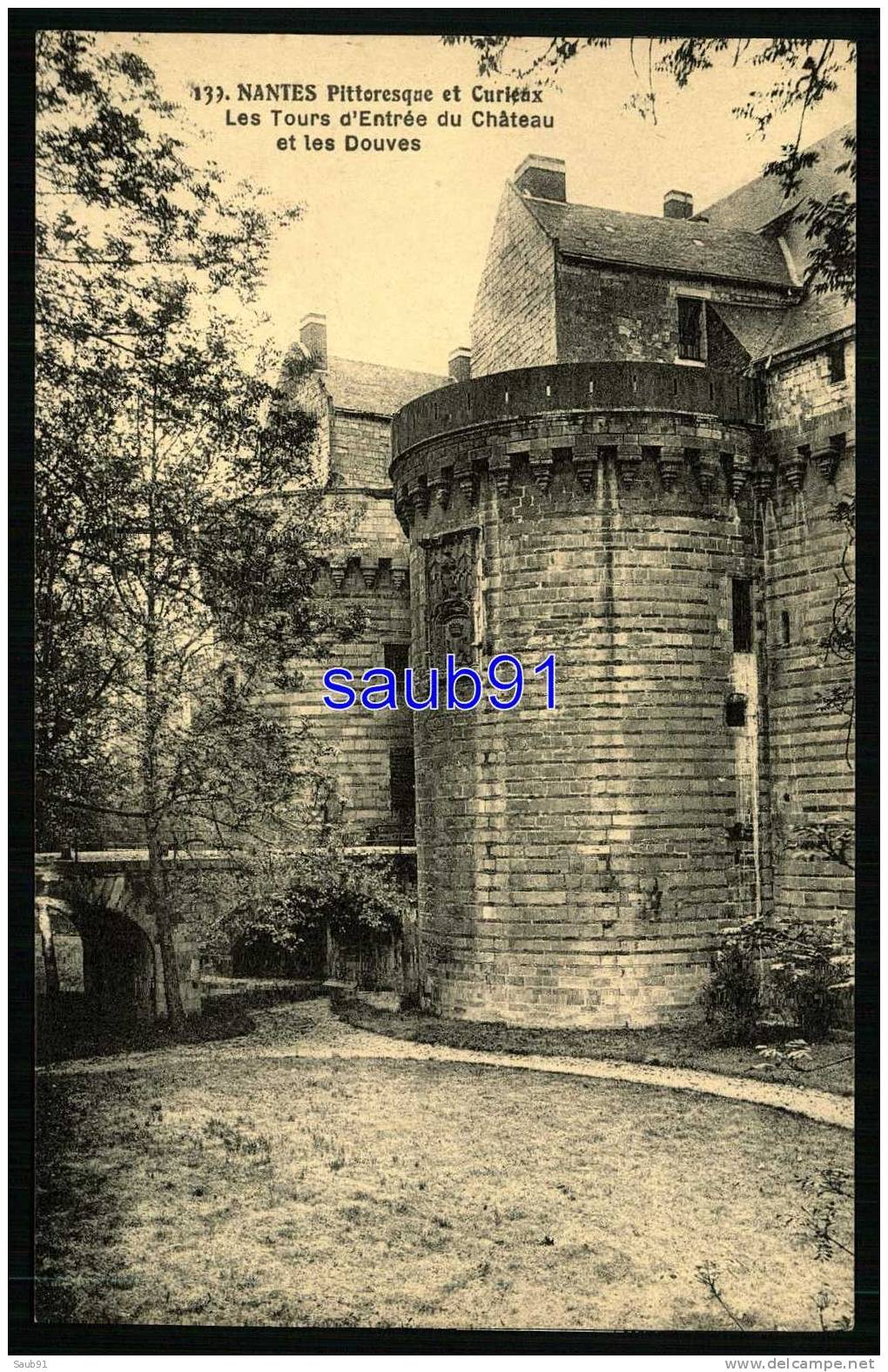 Nantes -  Les Tours D'Entrée Du Château Et Les Douves - Réf: 11236 - Nantes