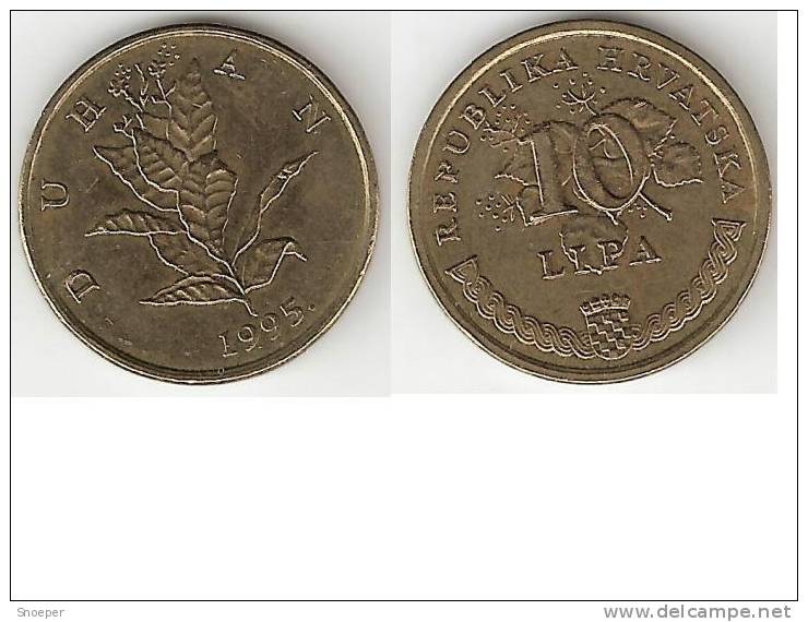 Croatia 10 Lipa 1995 Km 6 Unc  * - Croatia