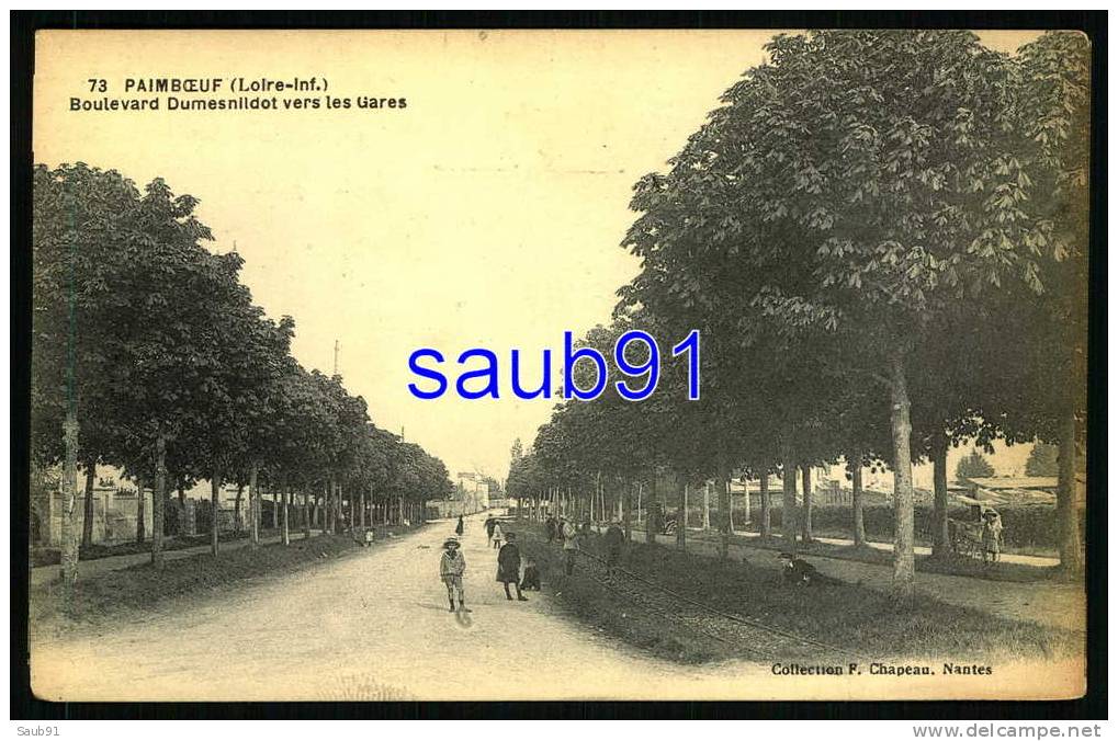 Paimboeuf - Boulevard Dumesnildot Vers Les Gares -  Animée - Réf: 11241 - Paimboeuf