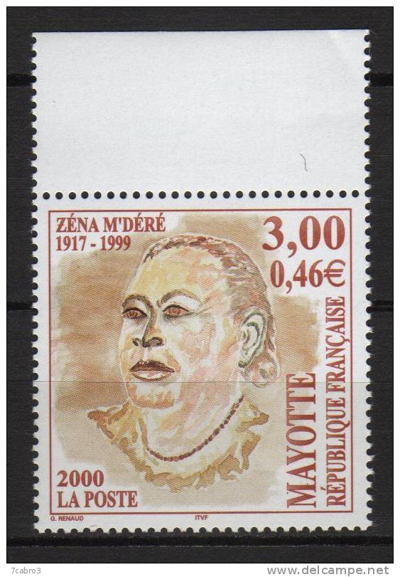 Mayotte Y&T N° 89  Neuf Sans Trace De Charnière Luxe ** Bord De Feuille - Unused Stamps