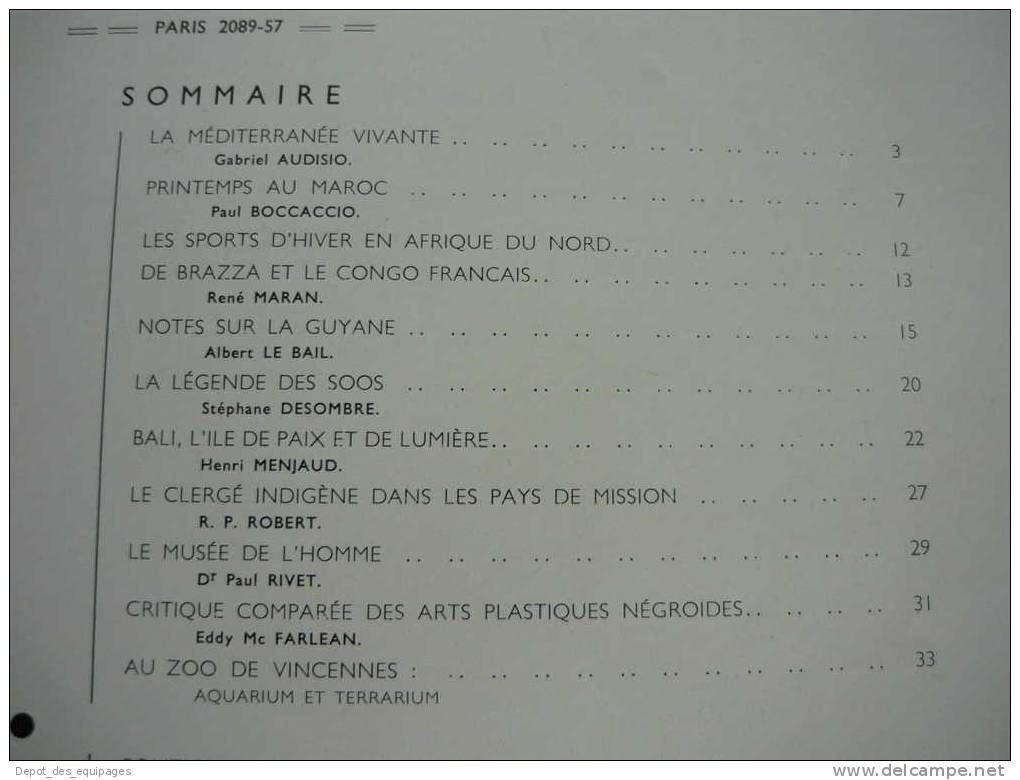 REVUE DE L EMPIRE FRANCAIS   janvier 1938 + février & juillet 1939