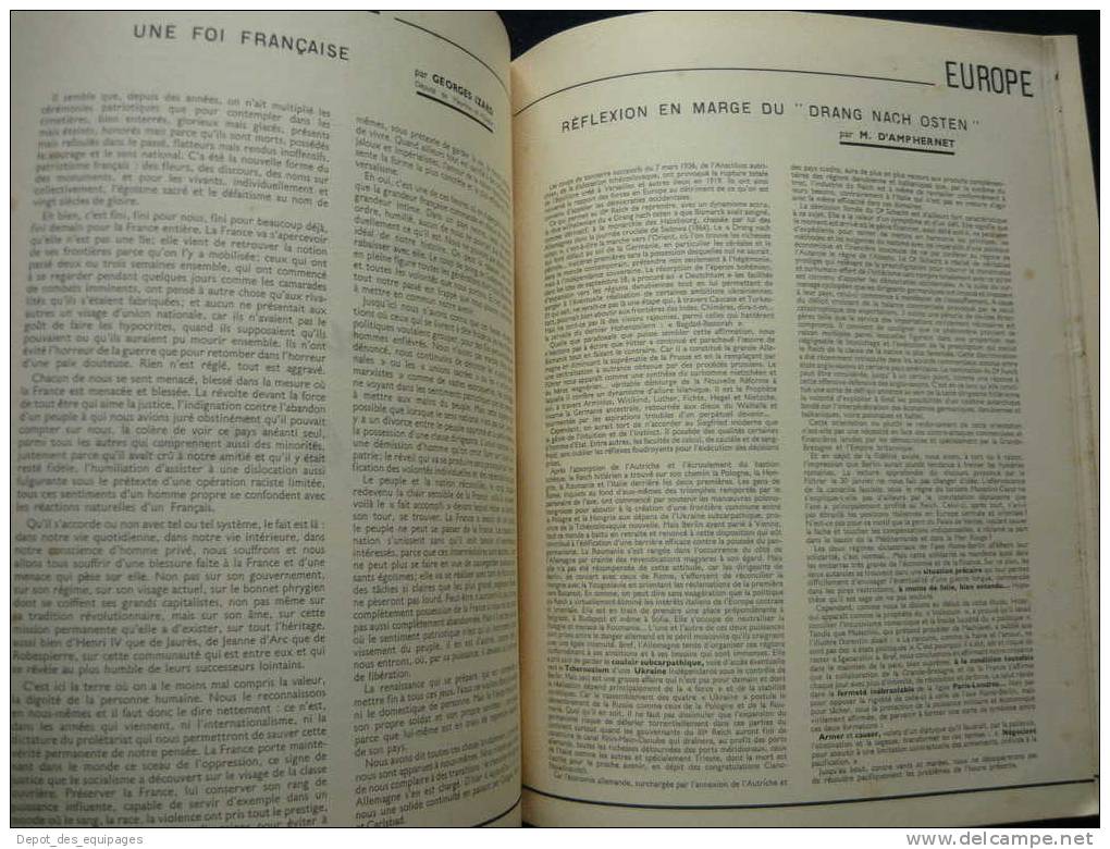 REVUE DE L EMPIRE FRANCAIS   janvier 1938 + février & juillet 1939