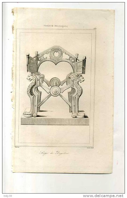 - FRANCE . SIEGE DE DAGOBERT. GRAVURE SUR ACIER DE LA 1ere 1/2 DU XIXe S. - Otros & Sin Clasificación