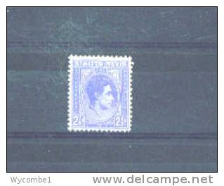 ST KITTS-NEVIS - 1938  George VI  21/2d  MM - St.Christopher-Nevis-Anguilla (...-1980)