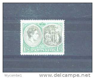ST KITTS-NEVIS - 1938  George VI  1s  MM - St.Cristopher-Nevis & Anguilla (...-1980)