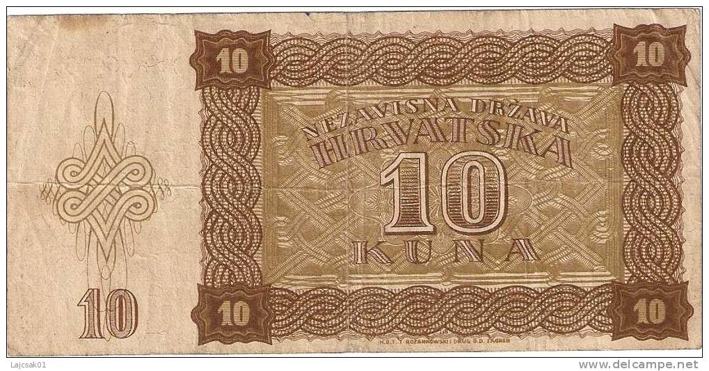 Croatia (NDH) 10 Kuna 1941. - Croatie