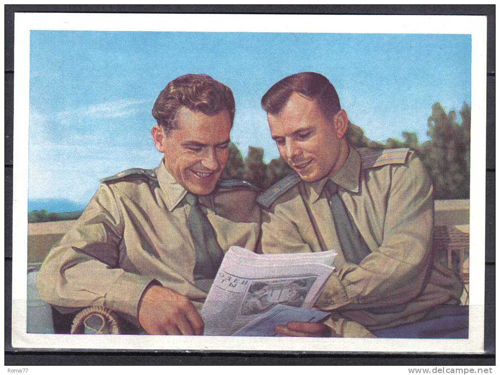 TR594 - URSS , Intero Postale Da 3 KOP Nuovo . Titov E Gagarin - Russie & URSS