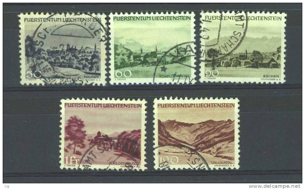 Liechtenstein  :  Yv   207-11  (o) - Used Stamps