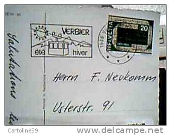 HELVETIA 20 75° AGENZIA TELEGRAFICA  VB1970 CX21663 CARD VERBIER STATION - Gebruikt