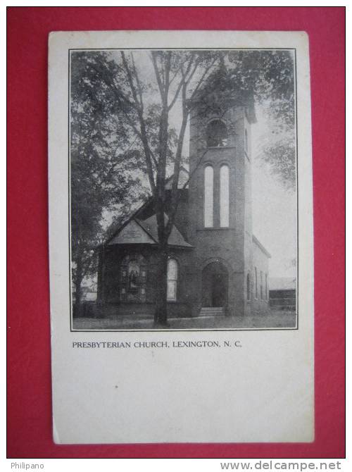 Lexington NC  Presbyterian Church  1907 Cancel---------------------------------- (ref 109) - Carolina Beach