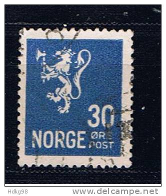 N+ Norwegen 1926 Mi 127A Löwenmarke - Oblitérés