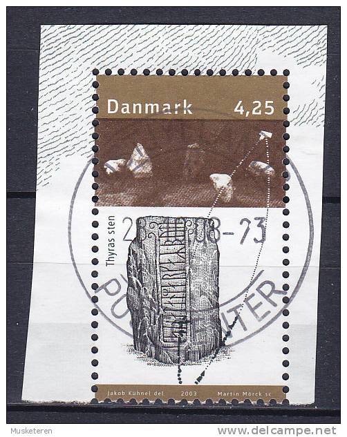 Denmark 2003 Mi. 1350  4.25 Kr Das Jelling Der Könige The Jelling Of The Kings (from Block MH 67) Deluxe Cancel !! - Oblitérés