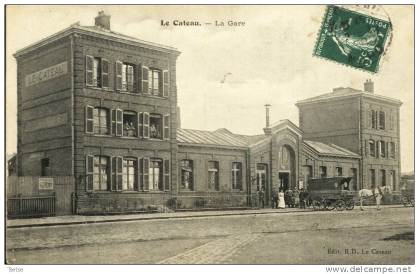 Le Cateau - La Gare ( Attelage )-1908 - Le Cateau