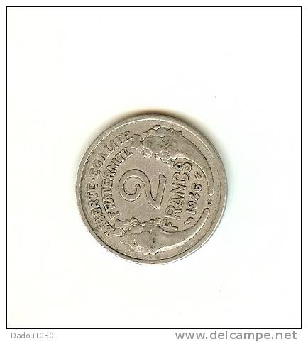 Piece 2 Francs Type Morlon 1946b - Sonstige & Ohne Zuordnung