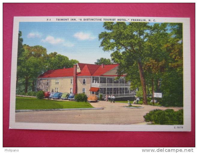 Franklin NC  Trimont Inn  Tourist Home  Linen Vintage Border     -----(ref 109) - Sonstige & Ohne Zuordnung