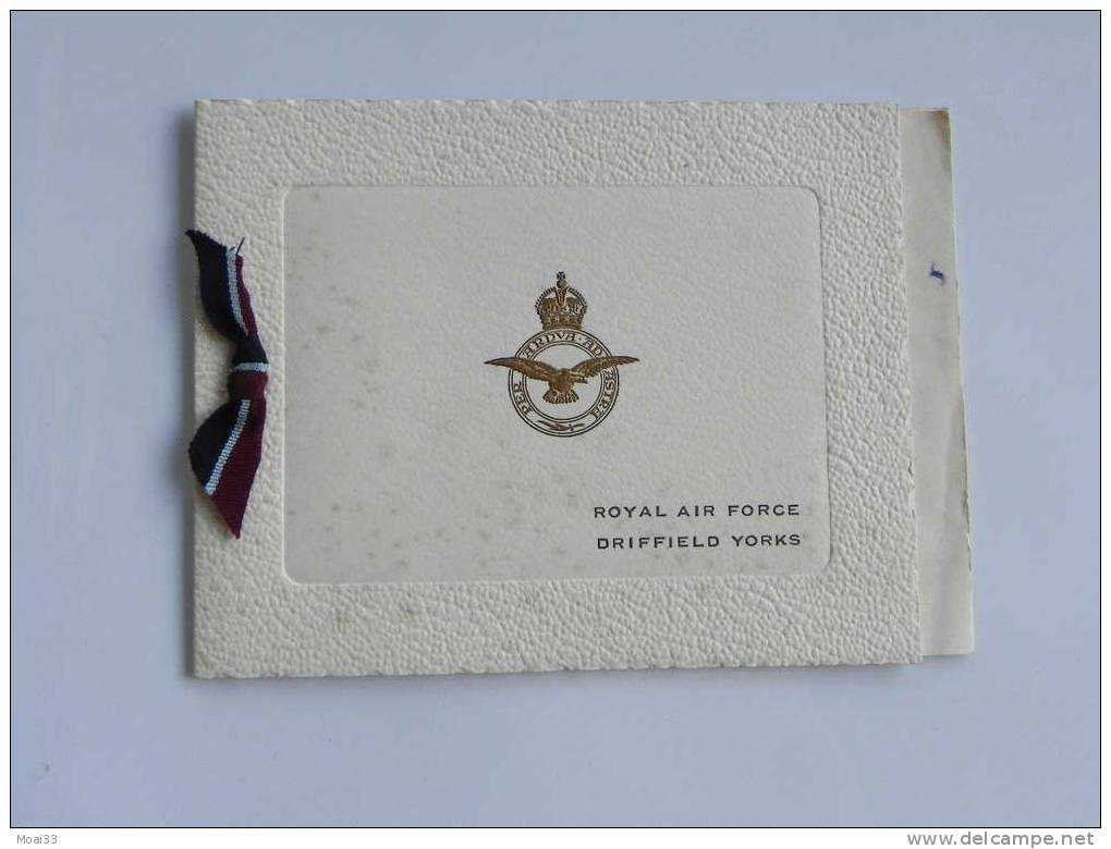 Carte De Voeux De La ROYAL AIR FORCE , Driffield Yorks - Autres & Non Classés