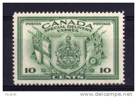 Canada - 1942 - War Effort 10 Cents Special Delivery - MH - Express