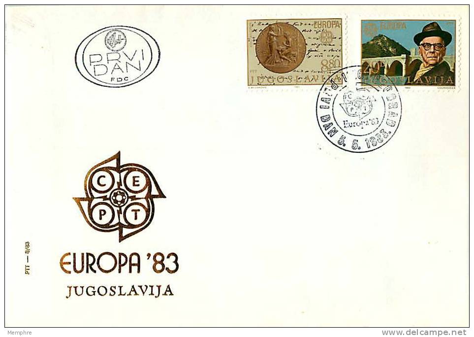 1983  Europa  FDC Non Adressé - FDC