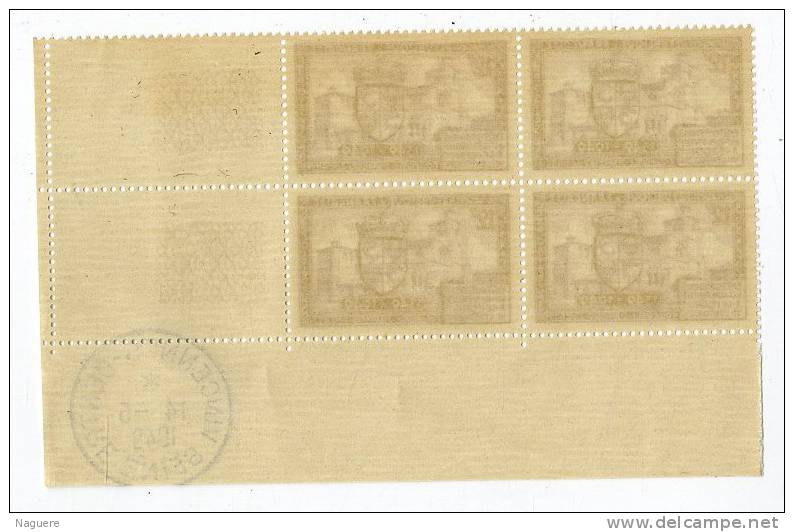 COLLEGIALE  ST BERNARD A ROMANS  -   CACHET VINCENNES 14 5 1949   -   TIMBRES  SANS TRACE DE CHARNIERE - 1930-1939