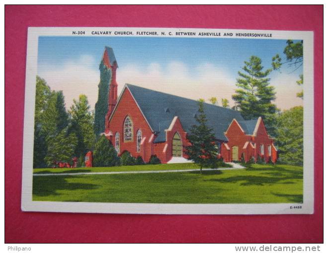 Fletcher NC   Calvary Church      Linen-----------(ref 109) - Sonstige & Ohne Zuordnung