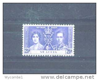 ST LUCIA - 1937  Coronation  21/2d MM - St.Lucia (...-1978)