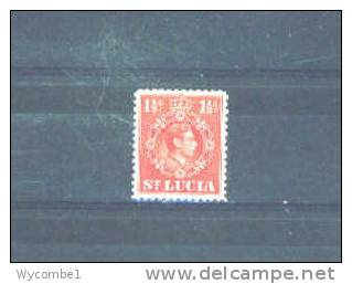 ST LUCIA - 1938  George VI  11/2d MM - St.Lucia (...-1978)