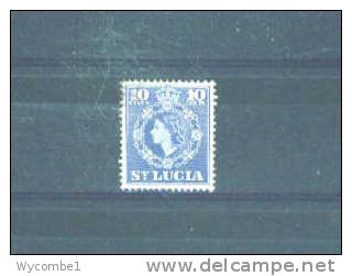 ST LUCIA - 1953  Elizabeth II  10c FU - St.Lucia (...-1978)