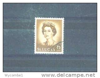 ST LUCIA - 1964  Elizabeth II  6c FU - St.Lucia (...-1978)