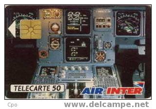 # France D216 AIR INTER 1990 -avion,plane- 50u Gem Tres Bon Etat - Privat