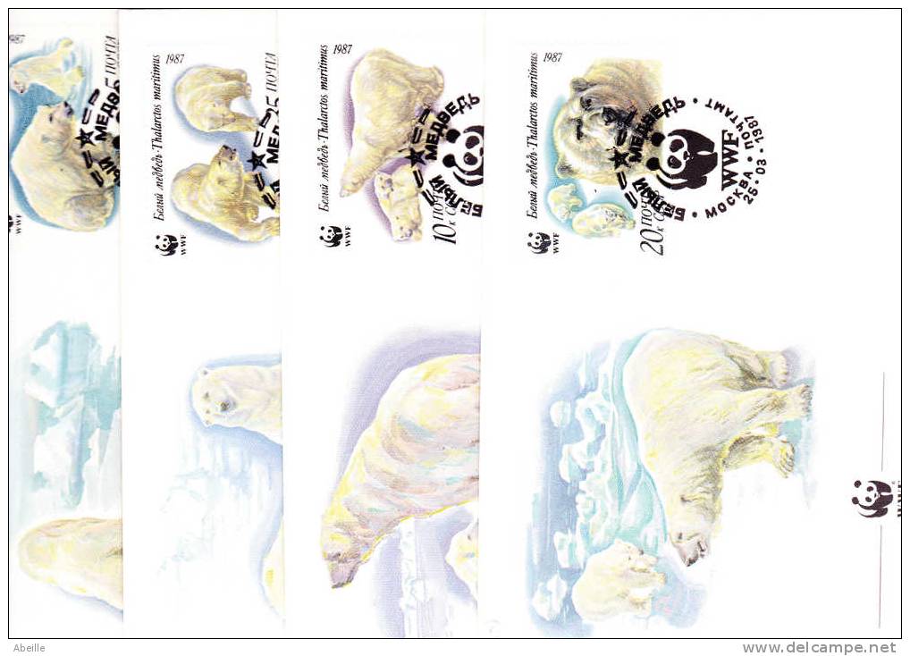 22/403 4 FDC   RUSSE   WWF - Ours