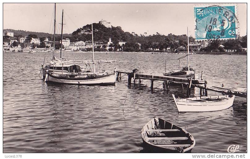 83 / ILE DE PORQUEROLLES ---- VUE GENERALE  / TRES JOLIE CPSM 1952 - Porquerolles