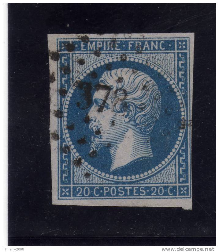 Napoléon III  N° 14B  Avec Oblitèration Losange 378  TTB - 1853-1860 Napoleon III